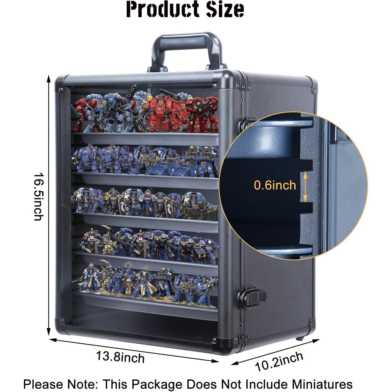 Caja de Almacenamiento de Miniaturas CROFEYTY 35.1x25.9x41.9cm