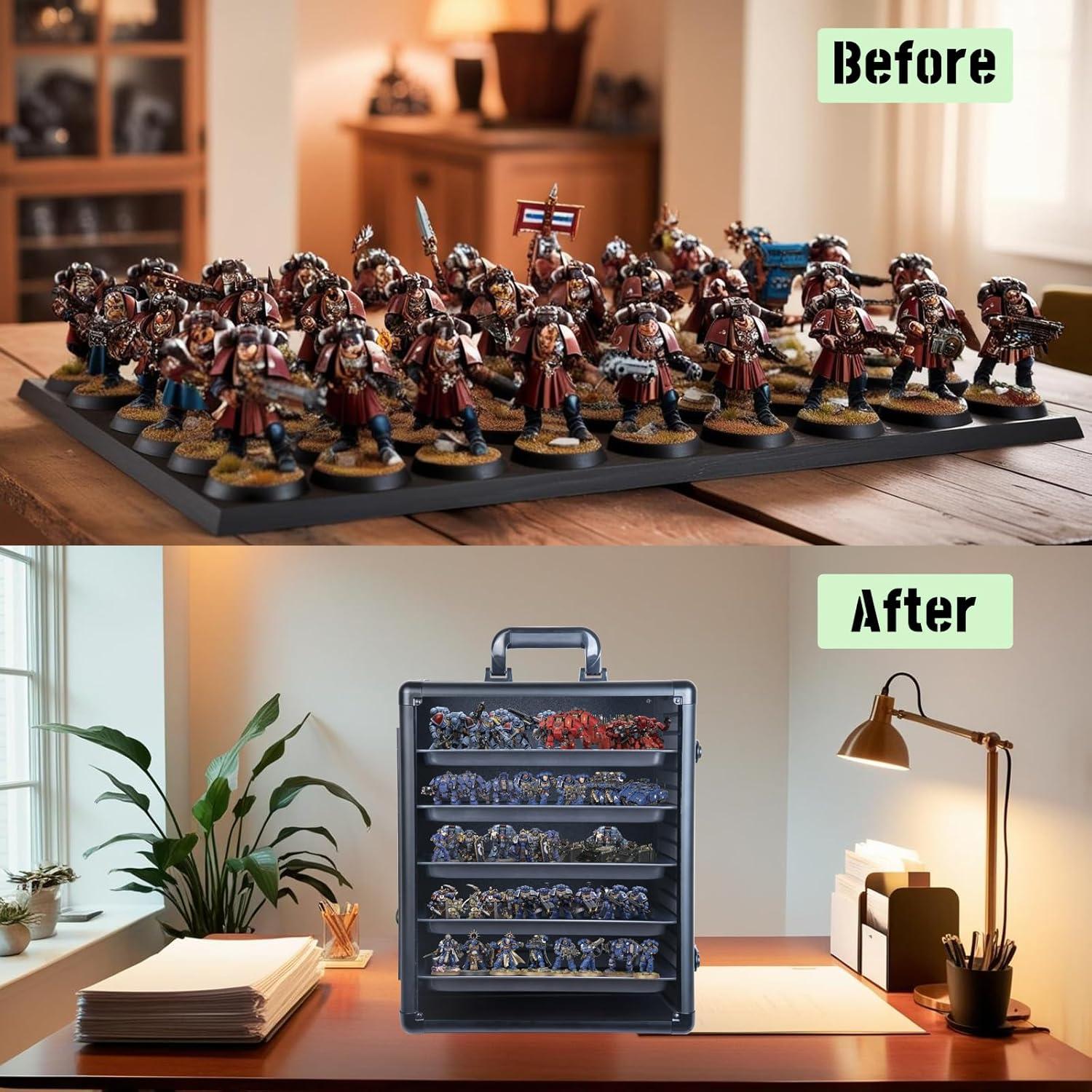 Caja de Almacenamiento de Miniaturas CROFEYTY 35.1x25.9x41.9cm