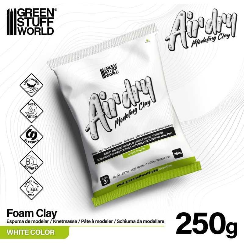 Arcilla Espuma Secado al Aire 250gr Blanca Green Stuff World