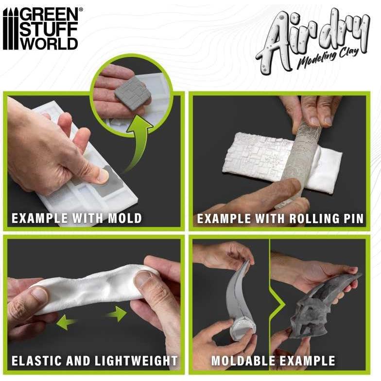 Arcilla Espuma Secado al Aire 250gr Blanca Green Stuff World