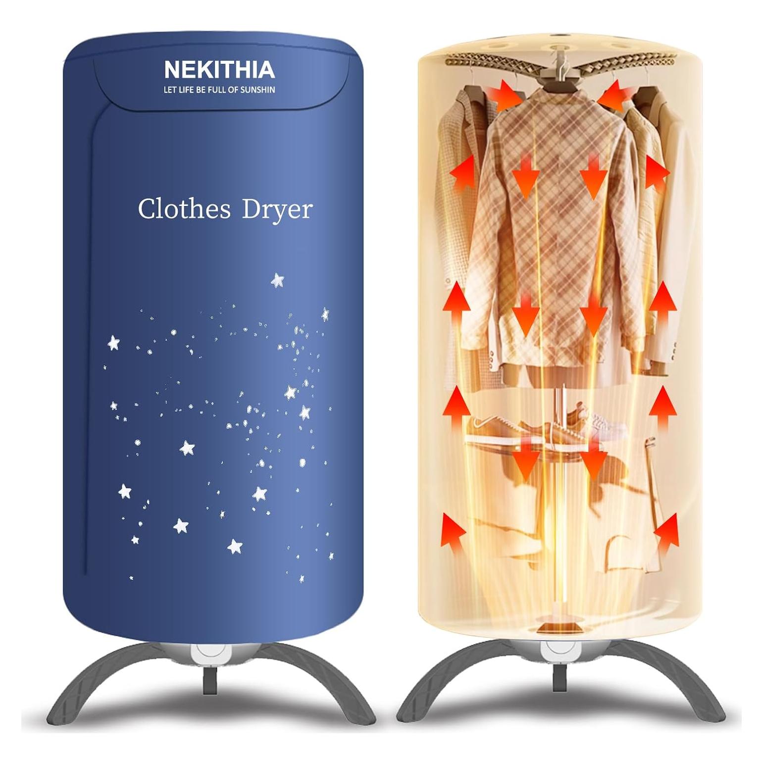 Secadora de Ropa Portátil Nekithia PYZ2231 900W Compacta