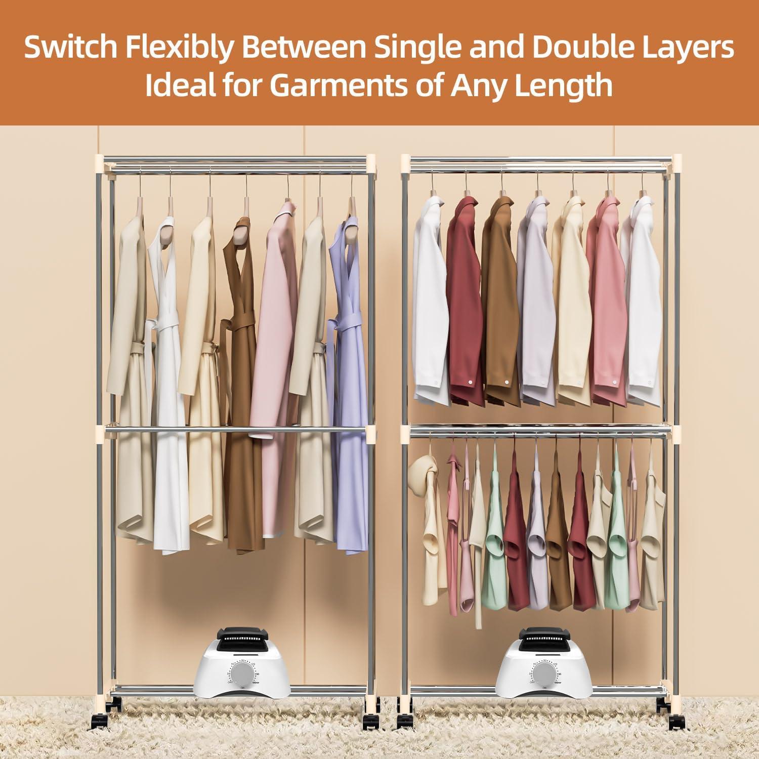 Secadora de Ropa Portátil PTALSEAW JY01-19-1 1000W 15kg