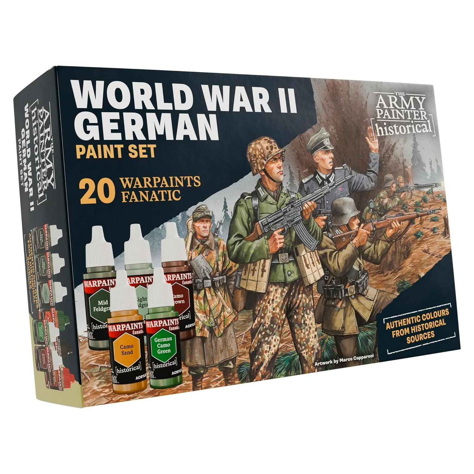 Set de Pintura Acrílica Alemán WWII The Army Painter 20 x 18 ml