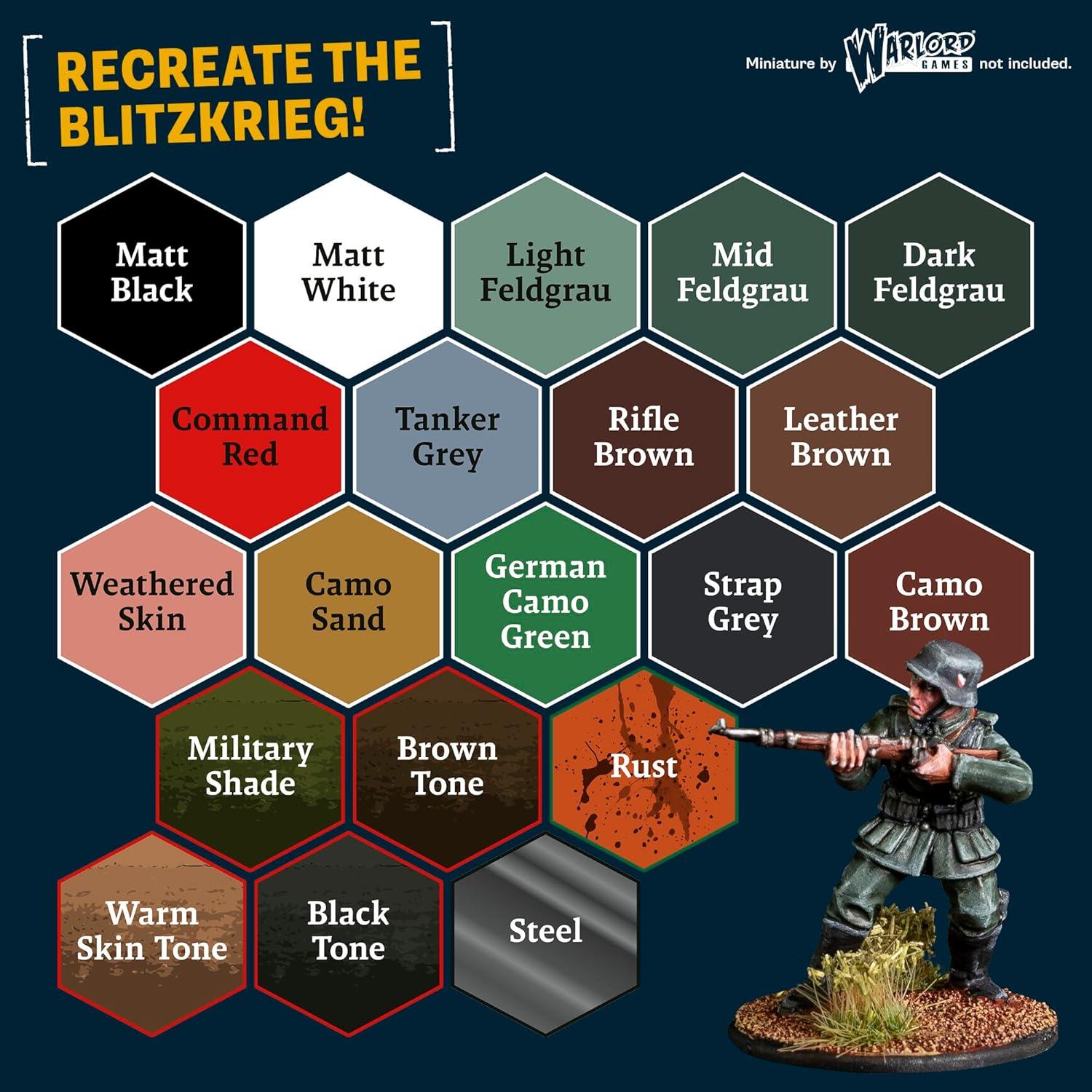 Set de Pintura Acrílica Alemán WWII The Army Painter 20 x 18 ml