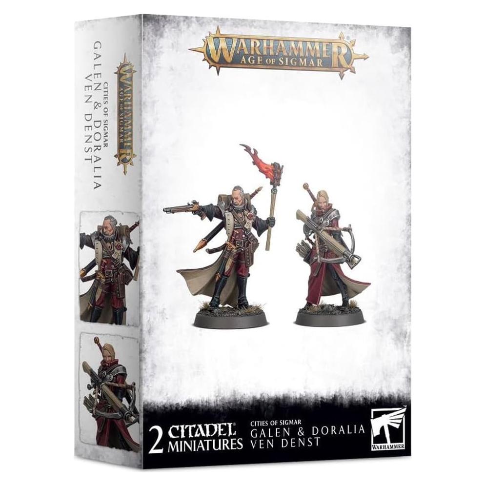 Miniaturas Warhammer Age of Sigmar: Galen y Doralia Ven Denst