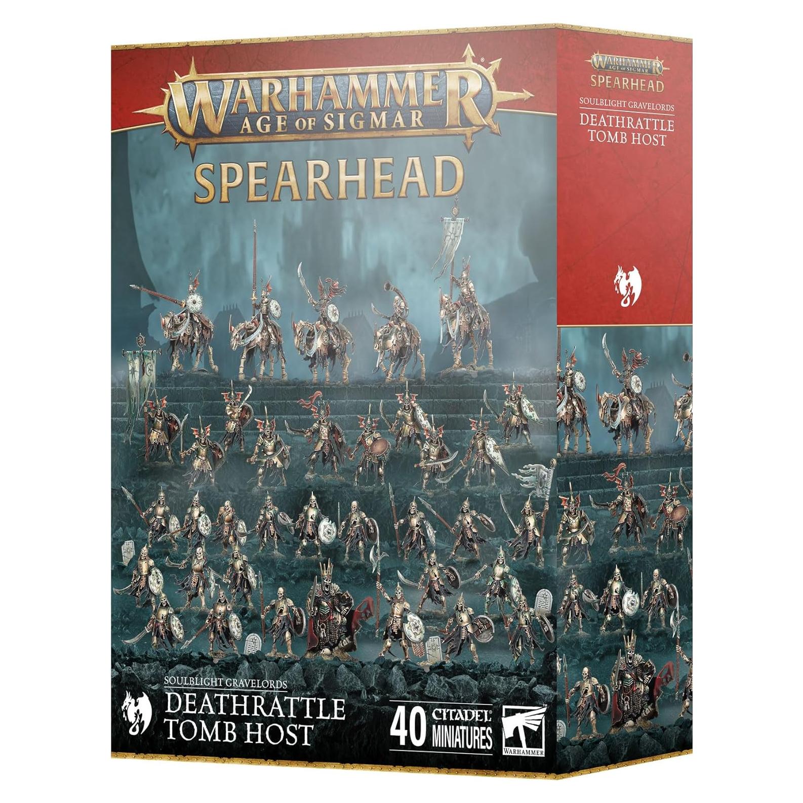Warhammer Age of Sigmar: Lanza Señores de la Gravemuerte 40 Miniaturas