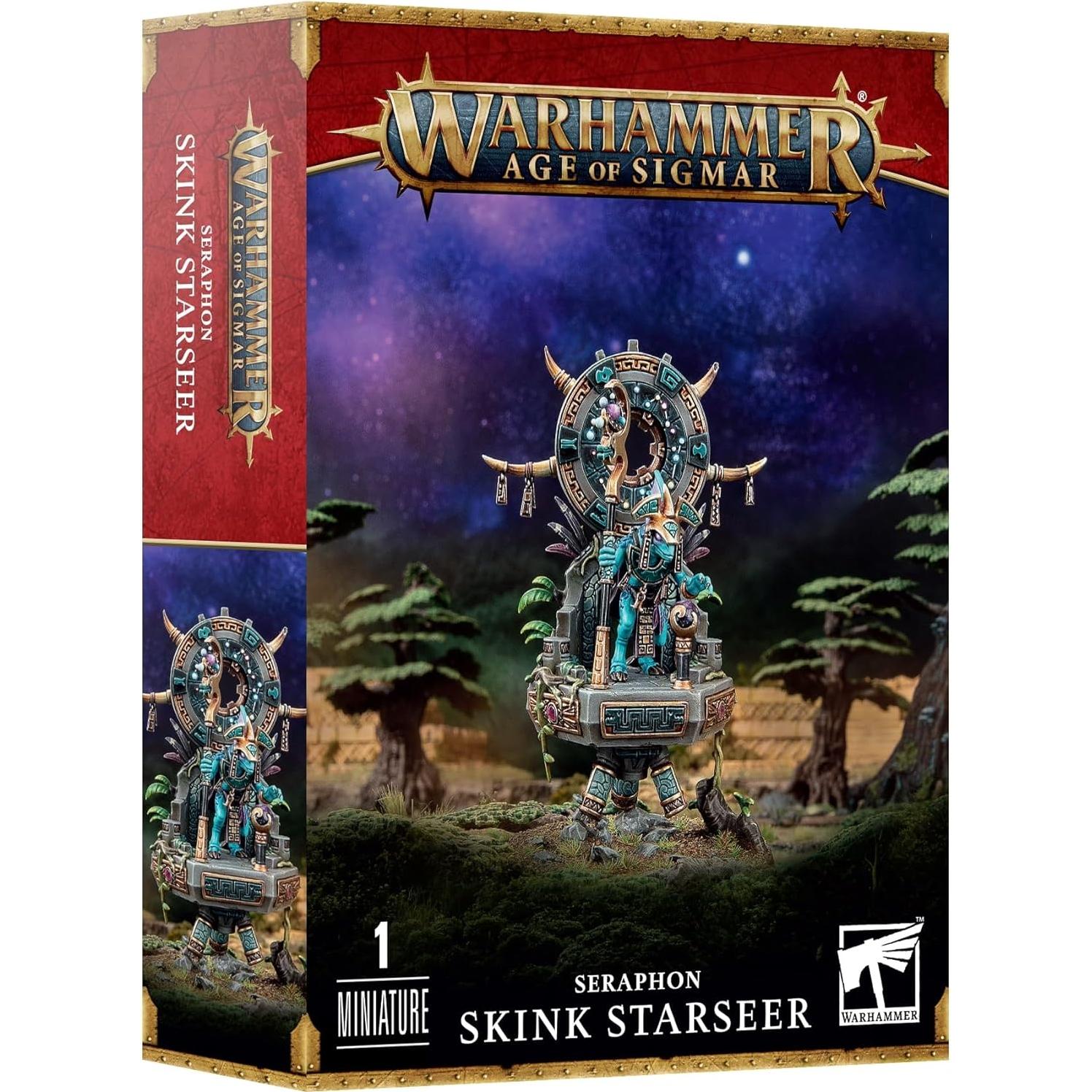 Mago Skink STARSEER Seraphon Games Workshop - 10 cm