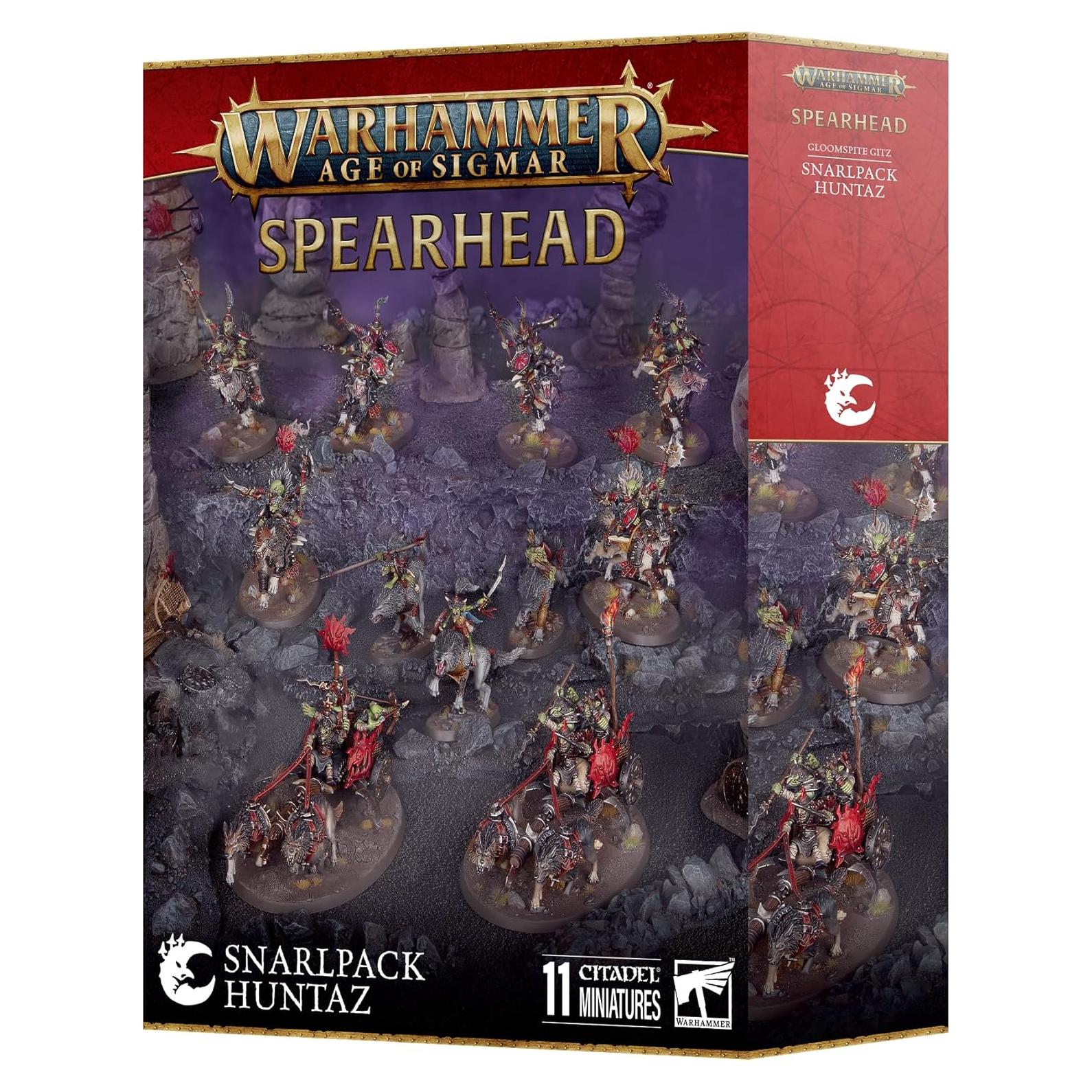 Warhammer Age of Sigmar Snarlpack Huntaz Games Workshop 11 Miniaturas