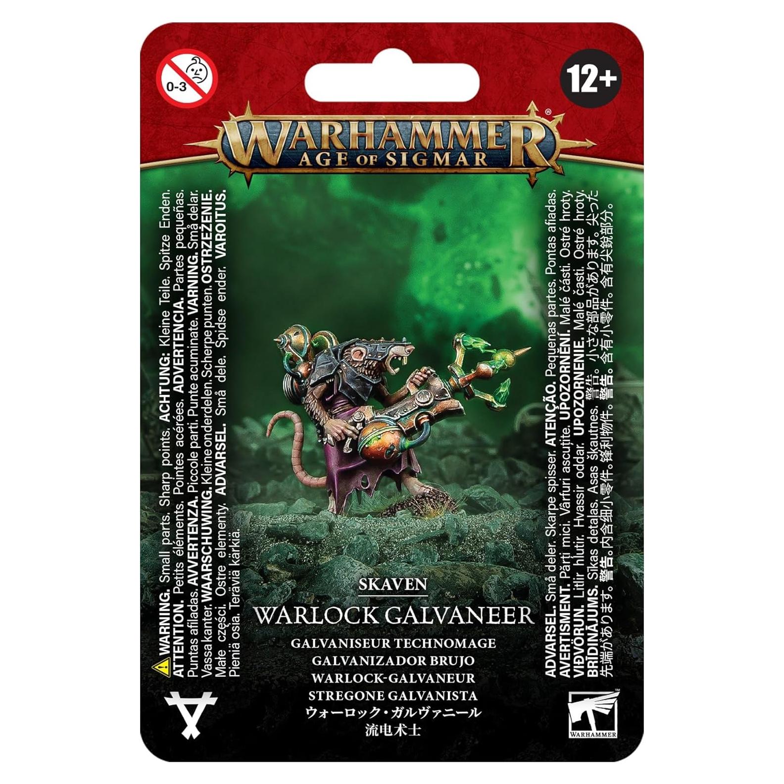 Miniatura Warlock Galvaneer Skaven Games Workshop 32mm