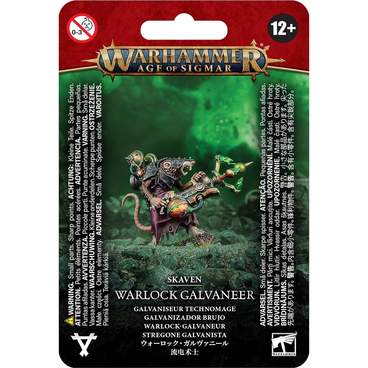 Miniatura Warlock Galvaneer Skaven Games Workshop 32mm