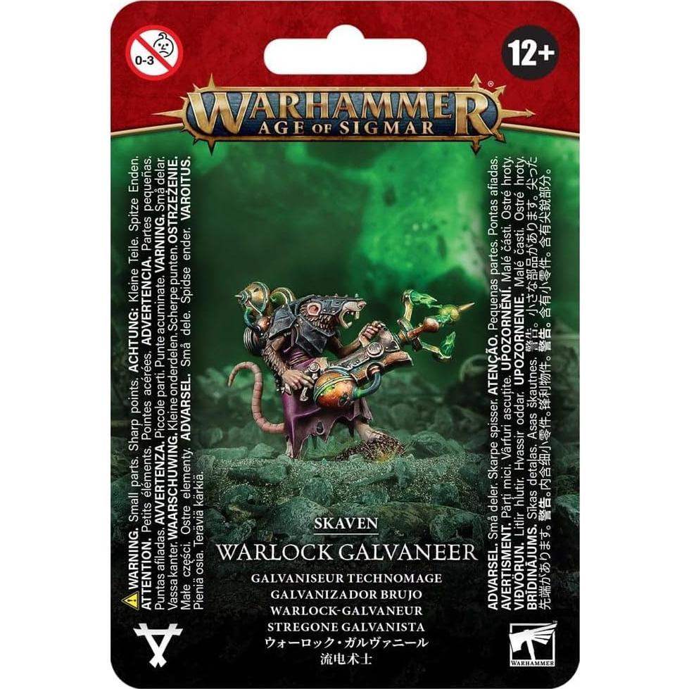 Miniatura Warlock Galvaneer Skaven Games Workshop 32mm