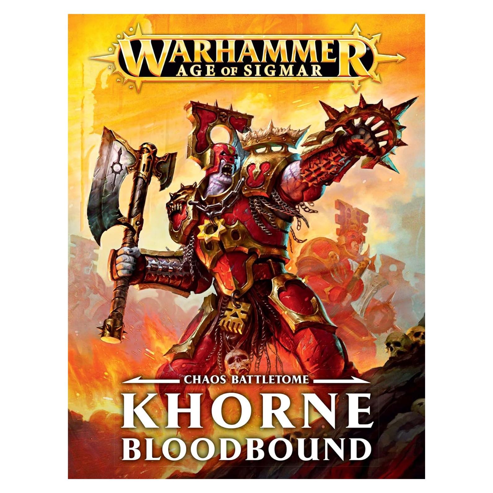 Battletome Caos Khorne Bloodbound Warhammer 40K Español