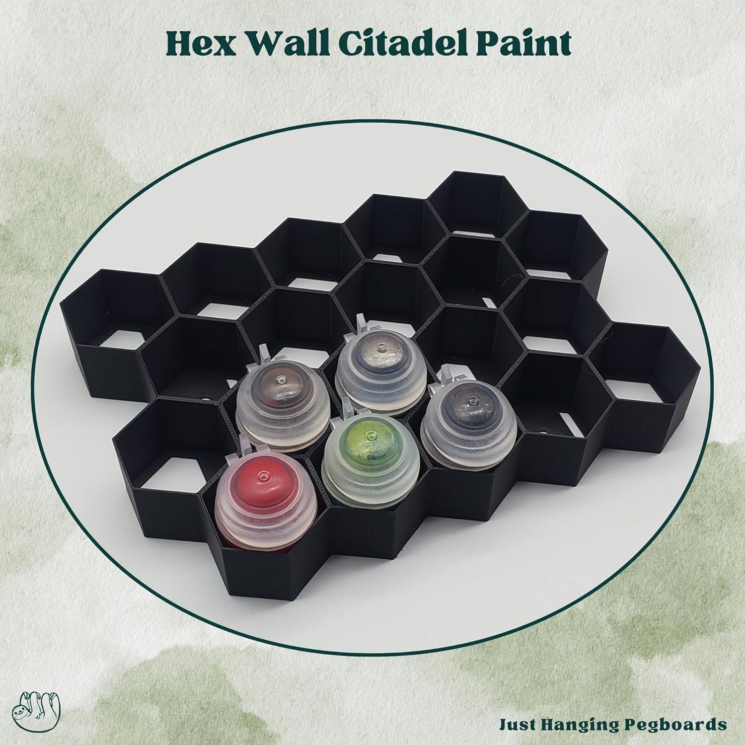 Soporte de Pintura de Pared Genérico para Tarros Citadel - 20 Compartimentos