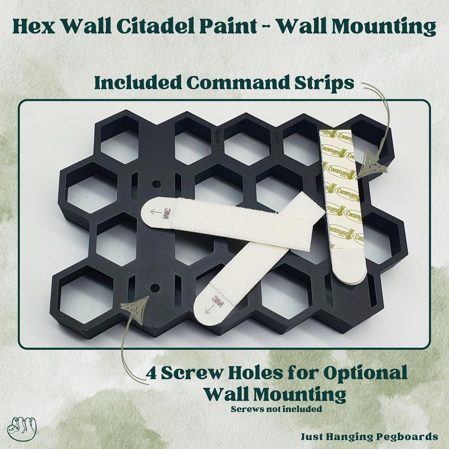 Soporte de Pintura de Pared Genérico para Tarros Citadel - 20 Compartimentos