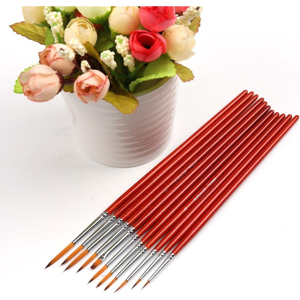 Juego de Pinceles Detallados Artbrush Tower - 11 Piezas Nylon