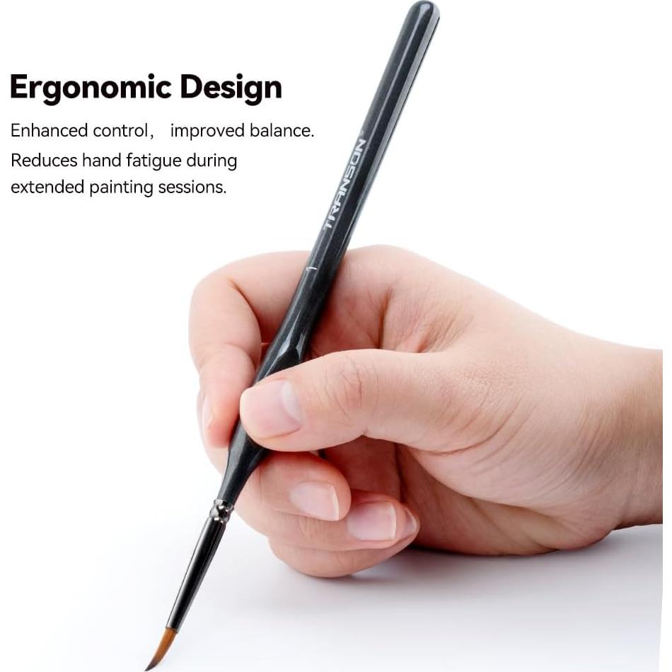 Juego de Pinceles de Detalle Fino Transon 8pcs Nylon