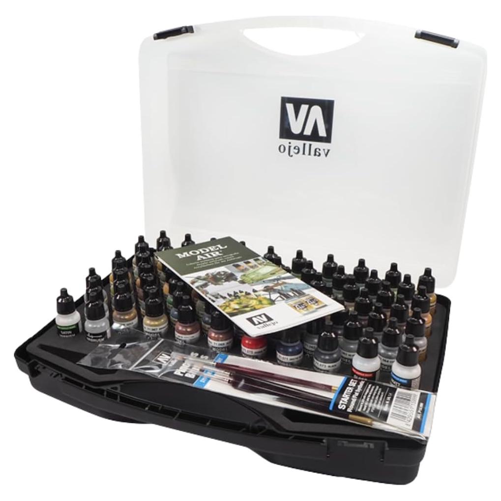 Estuche de Pintura Acrílica Vallejo Model Air 72 Colores 17 ml
