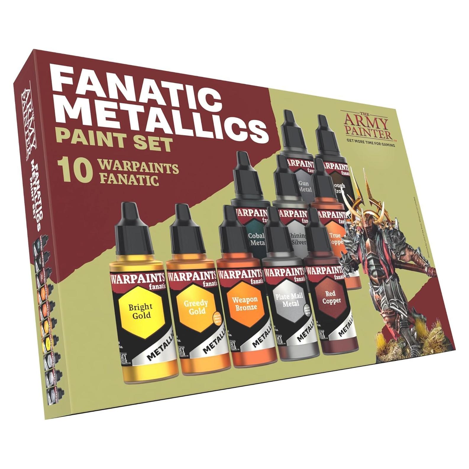 Set de Pinturas Metálicas The Army Painter Warpaints 10 x 18 ml