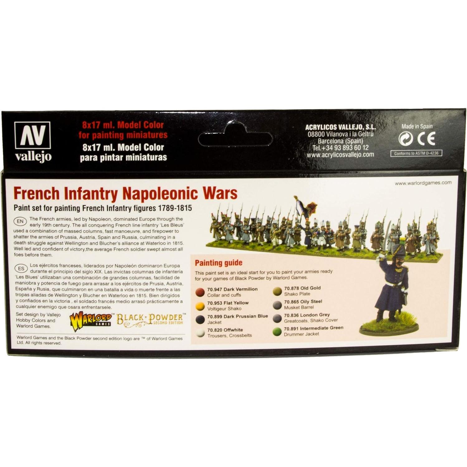 Juego de Pintura Acrílica Vallejo Infantería Francesa 139.5 ml