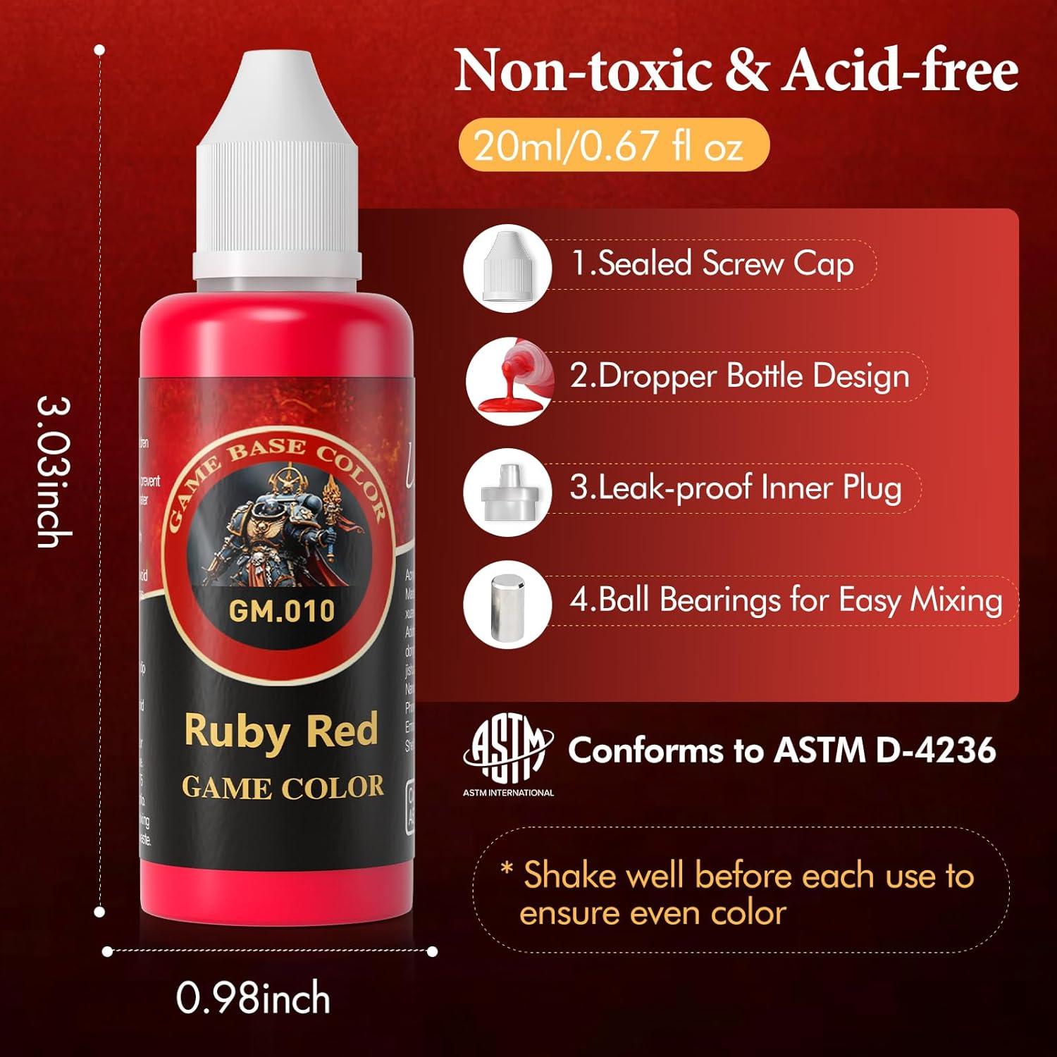 Juego de Pintura Acrílica Profesional 16 Colores Lenbicki 20ml