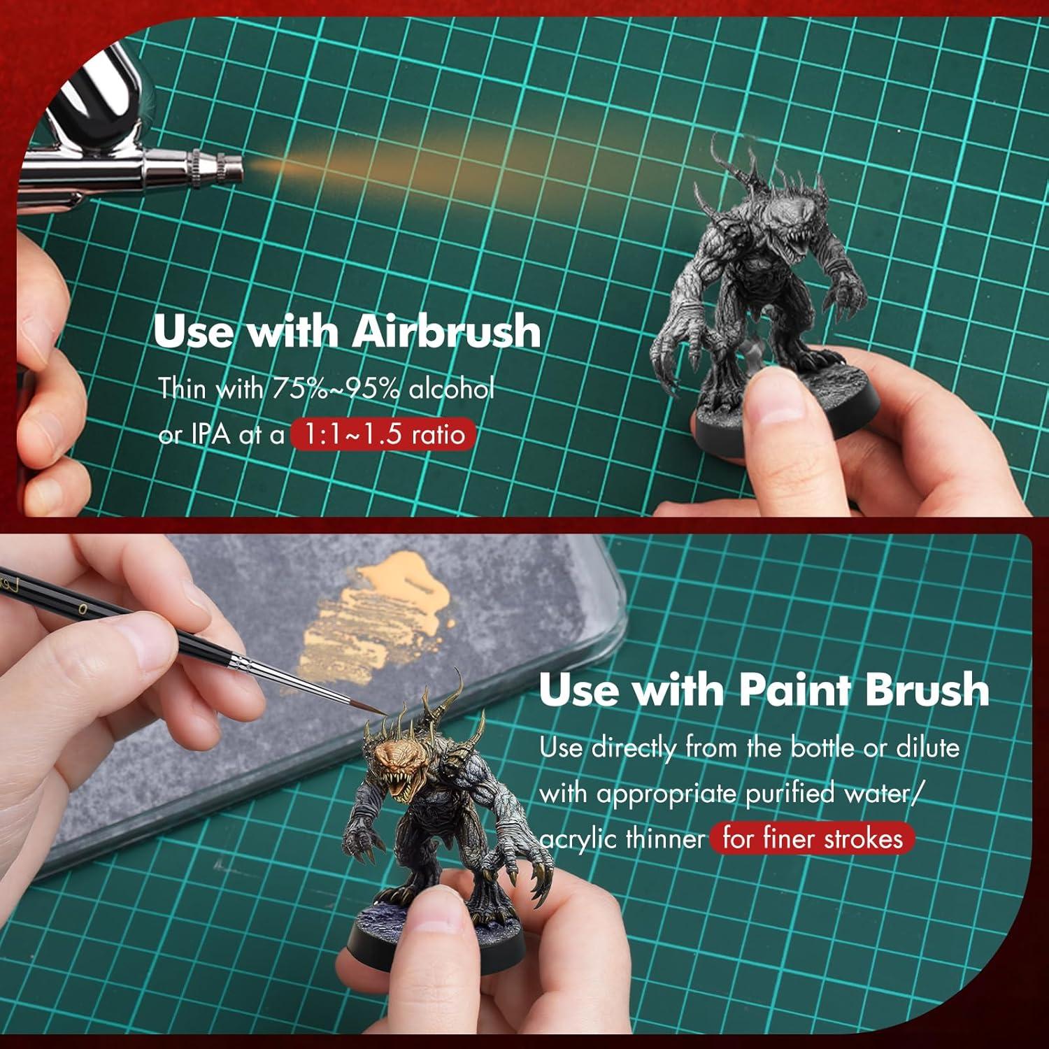 Juego de Pintura Acrílica Profesional 16 Colores Lenbicki 20ml