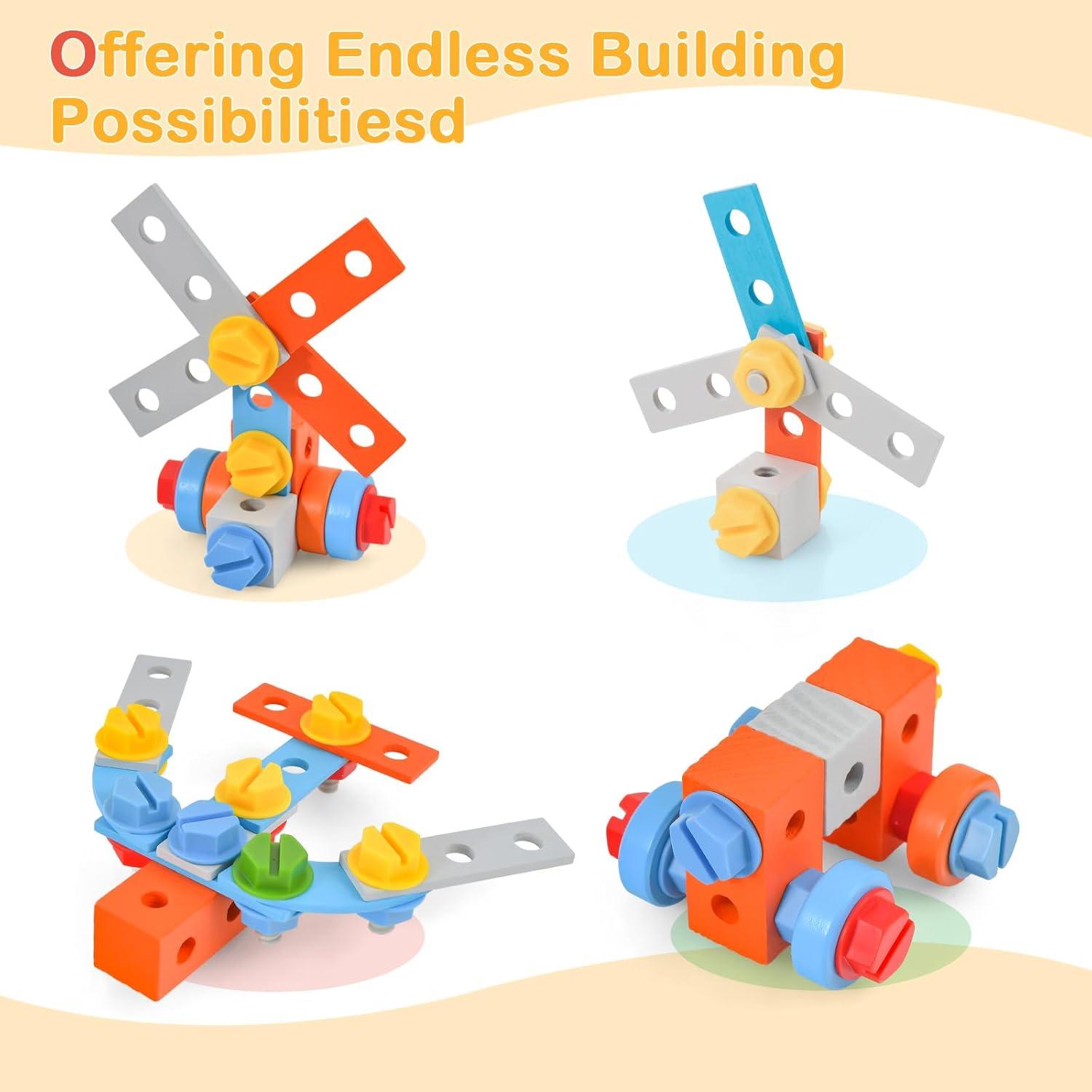 Banco de Herramientas INFANS para Niños con 75 Accesorios