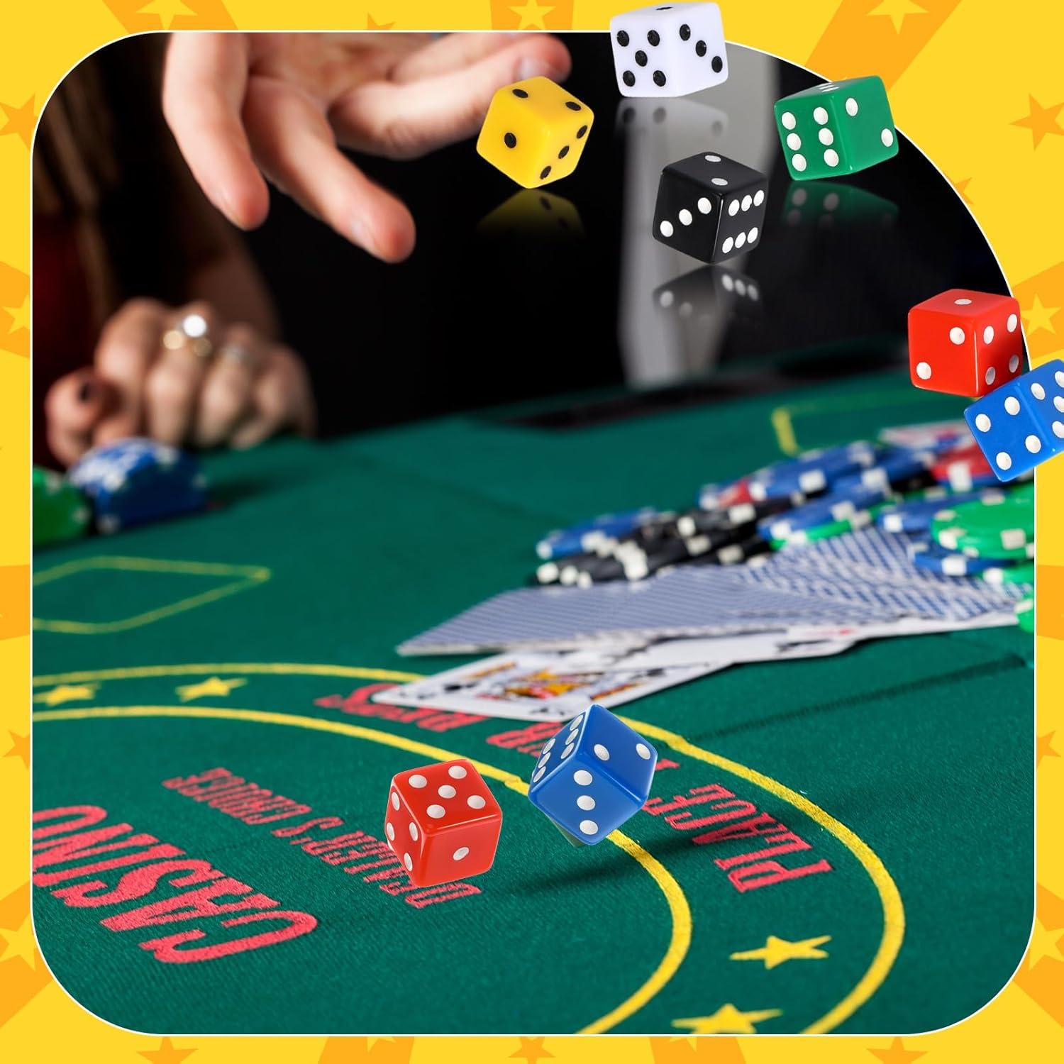 36 Dados de Casino 19mm Seenelling - Juego de Mesa Clásico