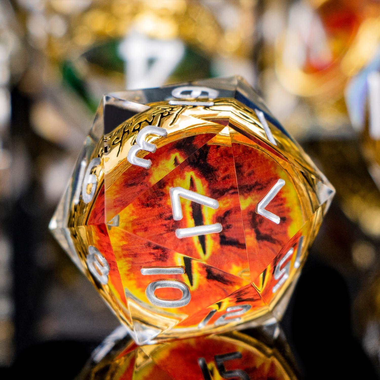 Conjunto de Dados Poliedricos DND ORIFANTOU con Caja - 7 Piezas