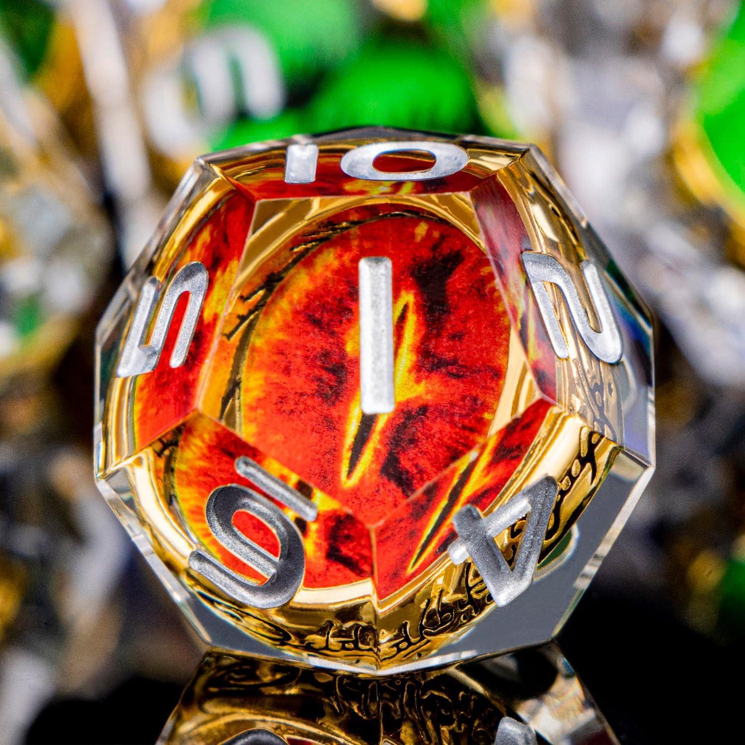 Conjunto de Dados Poliedricos DND ORIFANTOU con Caja - 7 Piezas