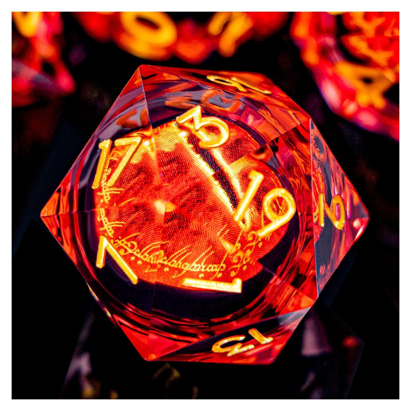 Juego de Dados Poliedricos OGCOPHEN 7PCS Ojo que Todo lo Ve