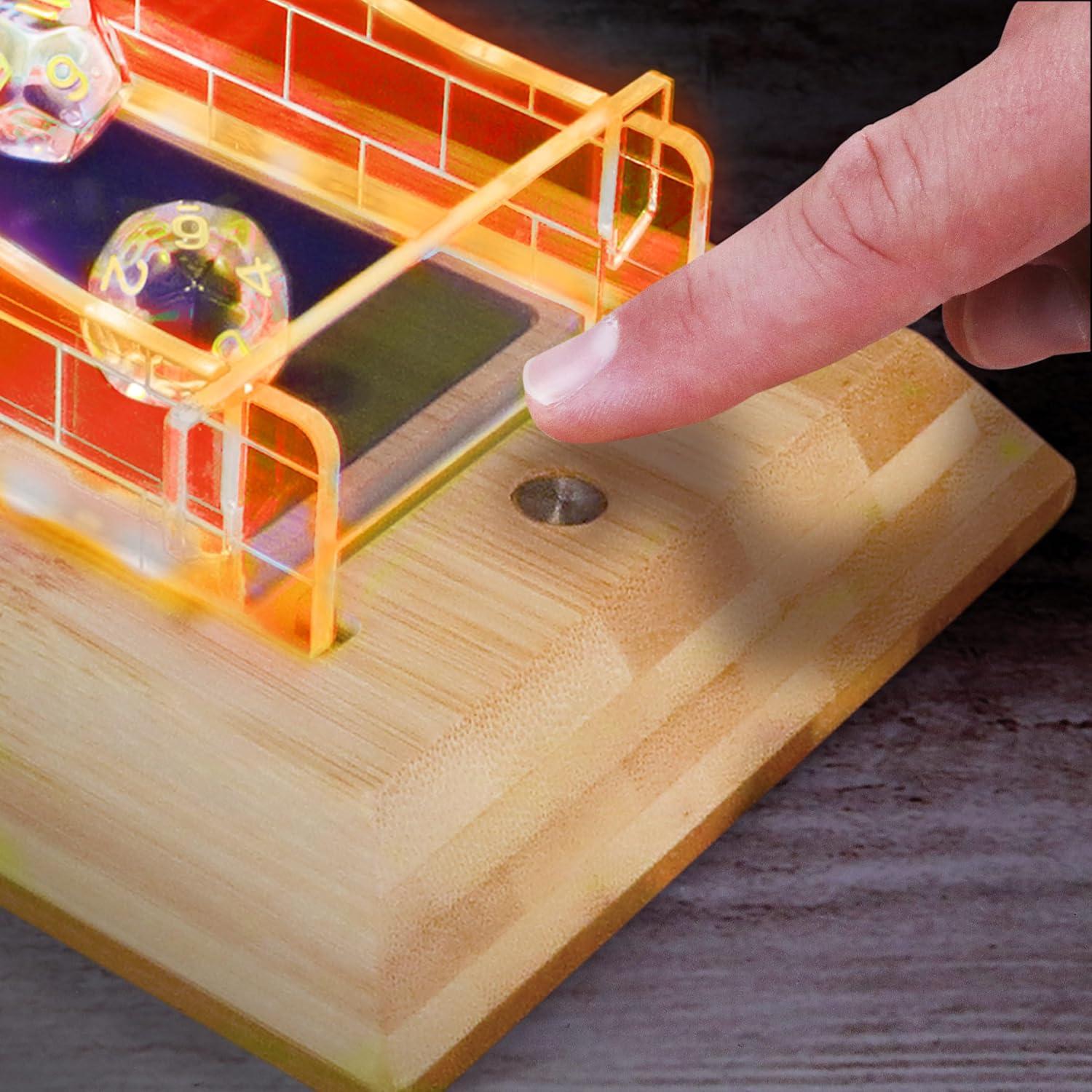 Torre de Dados LED Enhance con Juego de 7 Dados Transparentes