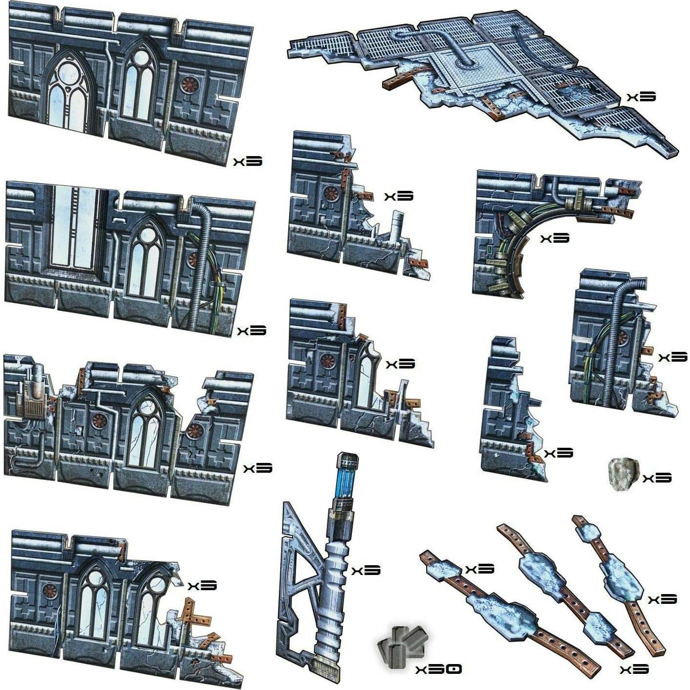 Terreno Modular 3D Sci-Fi Battle Systems - Ruinas Góticas 28mm