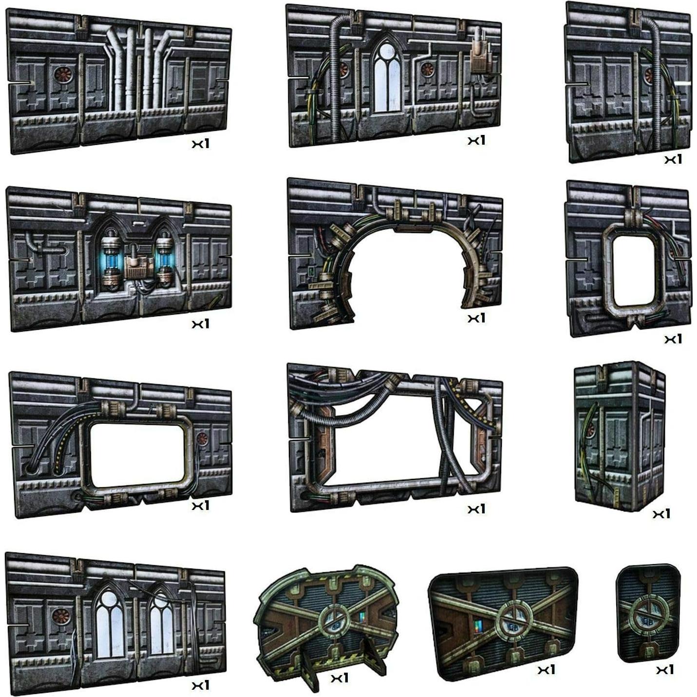 Terreno Modular 3D Sci-Fi Battle Systems - Ruinas Góticas 28mm