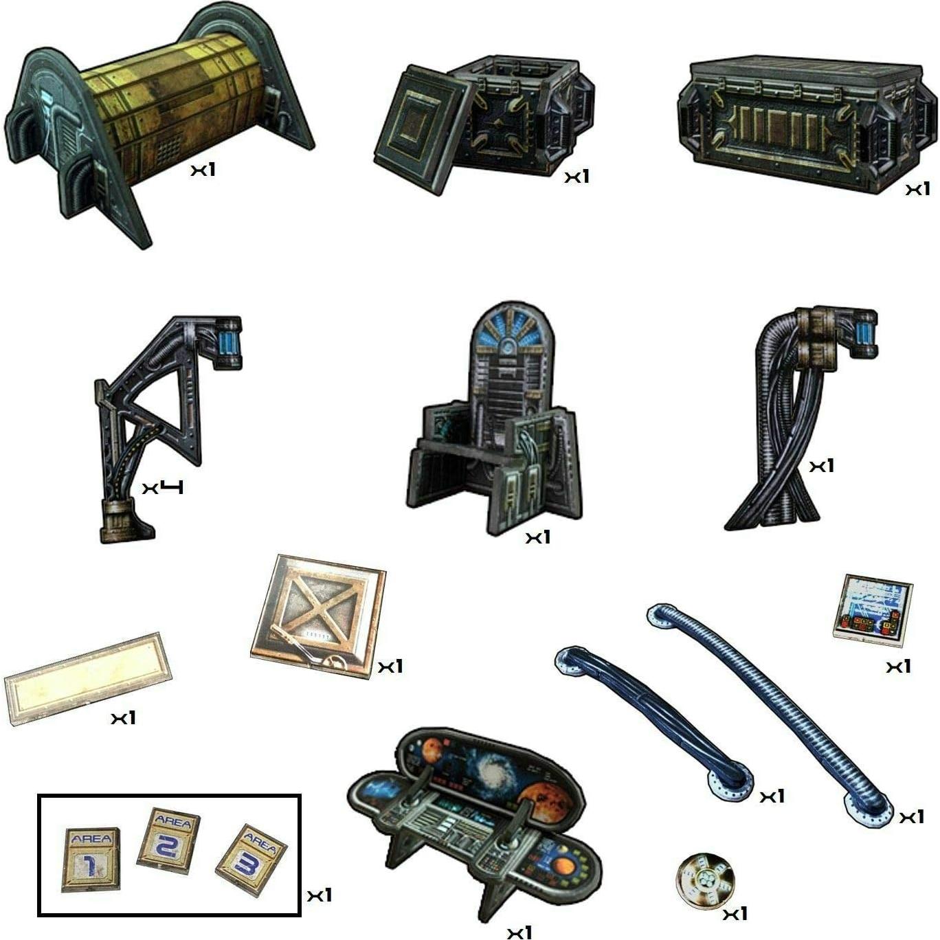 Terreno Modular 3D Sci-Fi Battle Systems - Ruinas Góticas 28mm