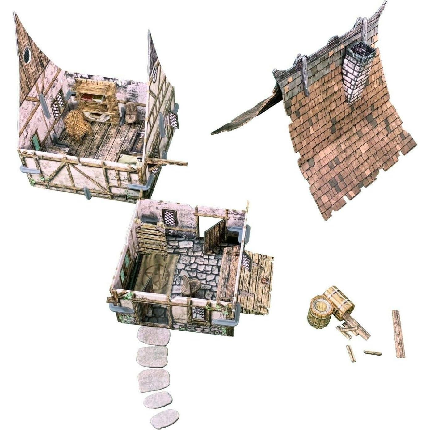 Casa de Pueblo Modular Sistemas de Batalla 28-35mm Fantasía