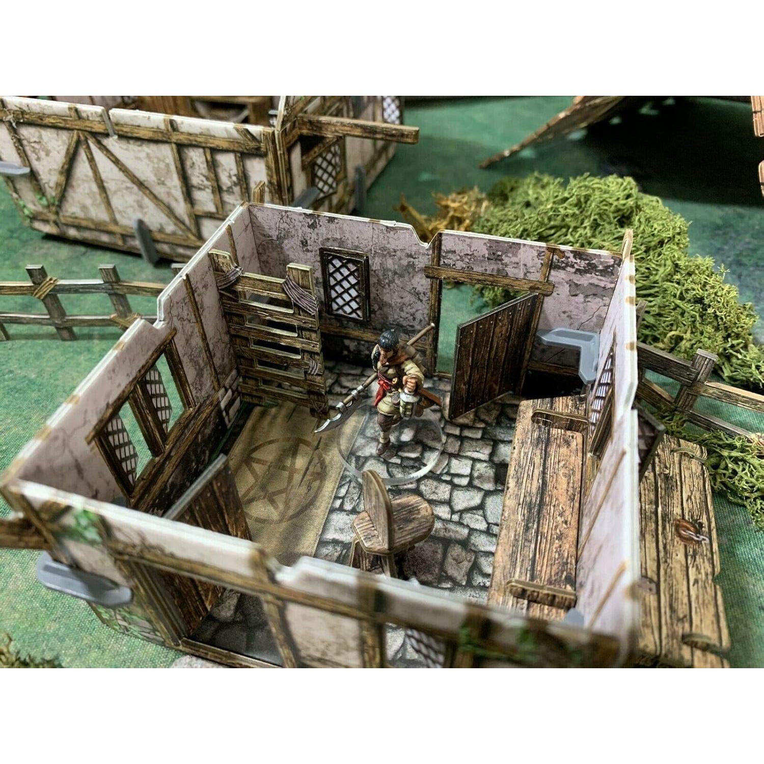 Casa de Pueblo Modular Sistemas de Batalla 28-35mm Fantasía