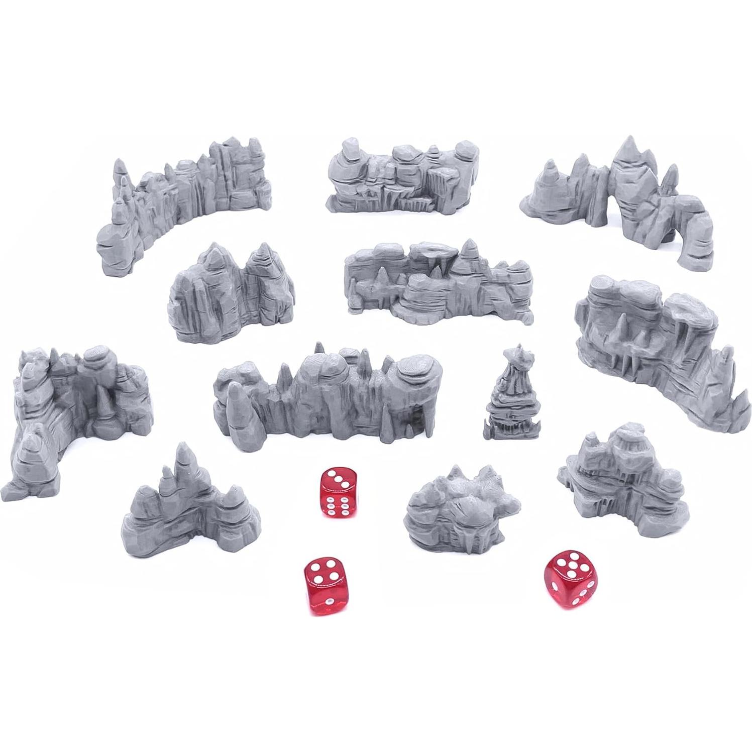 Paredes de Grotto Bajo EnderToys - Escenografía DND 28mm