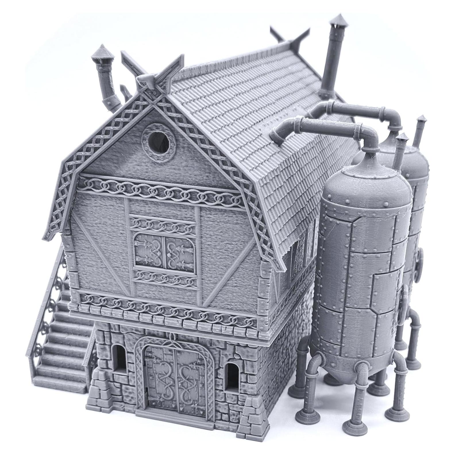 Cervecería Medieval 3D EnderToys para RPG y Wargames 28mm