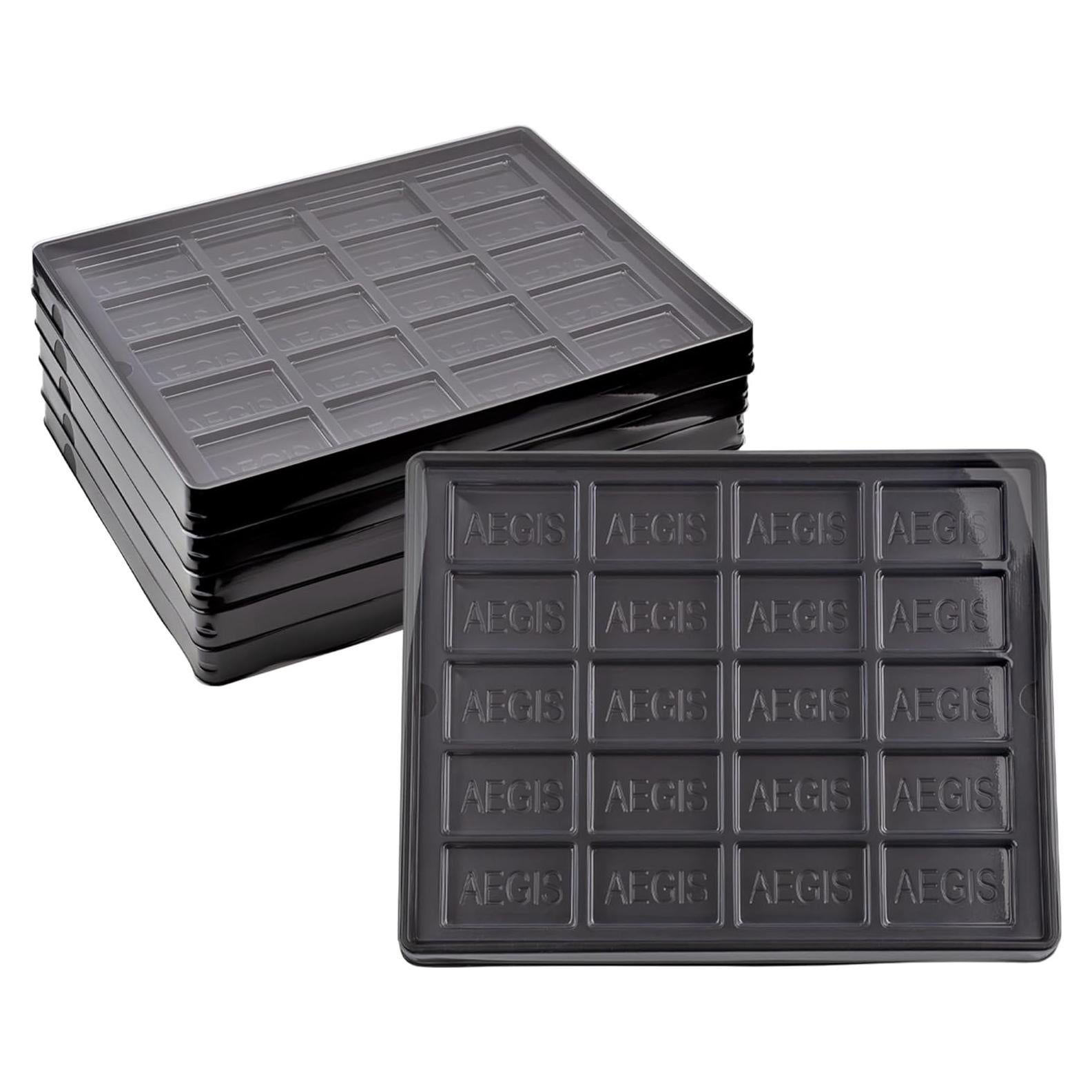 Bandejas de Contador de Juego Toy Vault - Paquete de 5, 20 Compartimentos