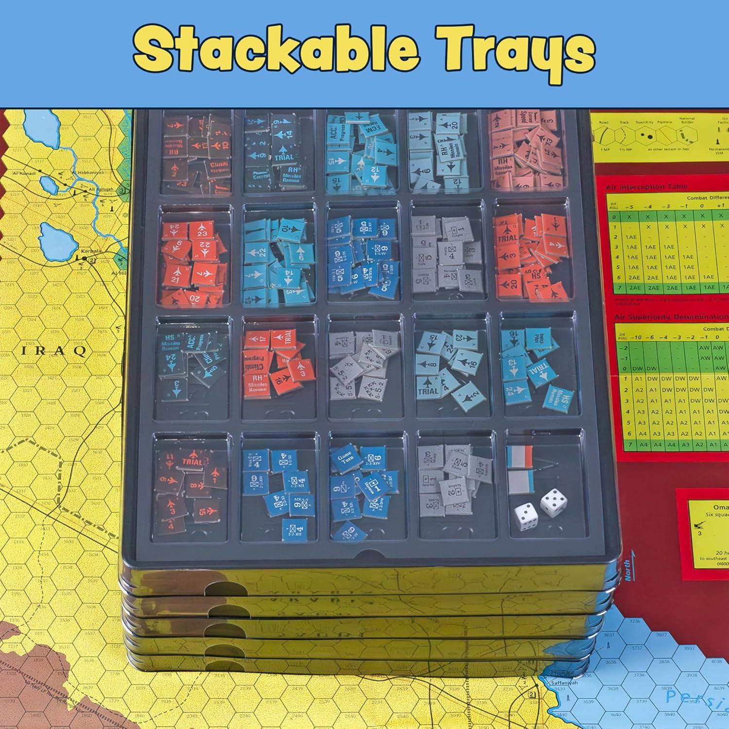 Bandejas de Contador de Juego Toy Vault - Paquete de 5, 20 Compartimentos