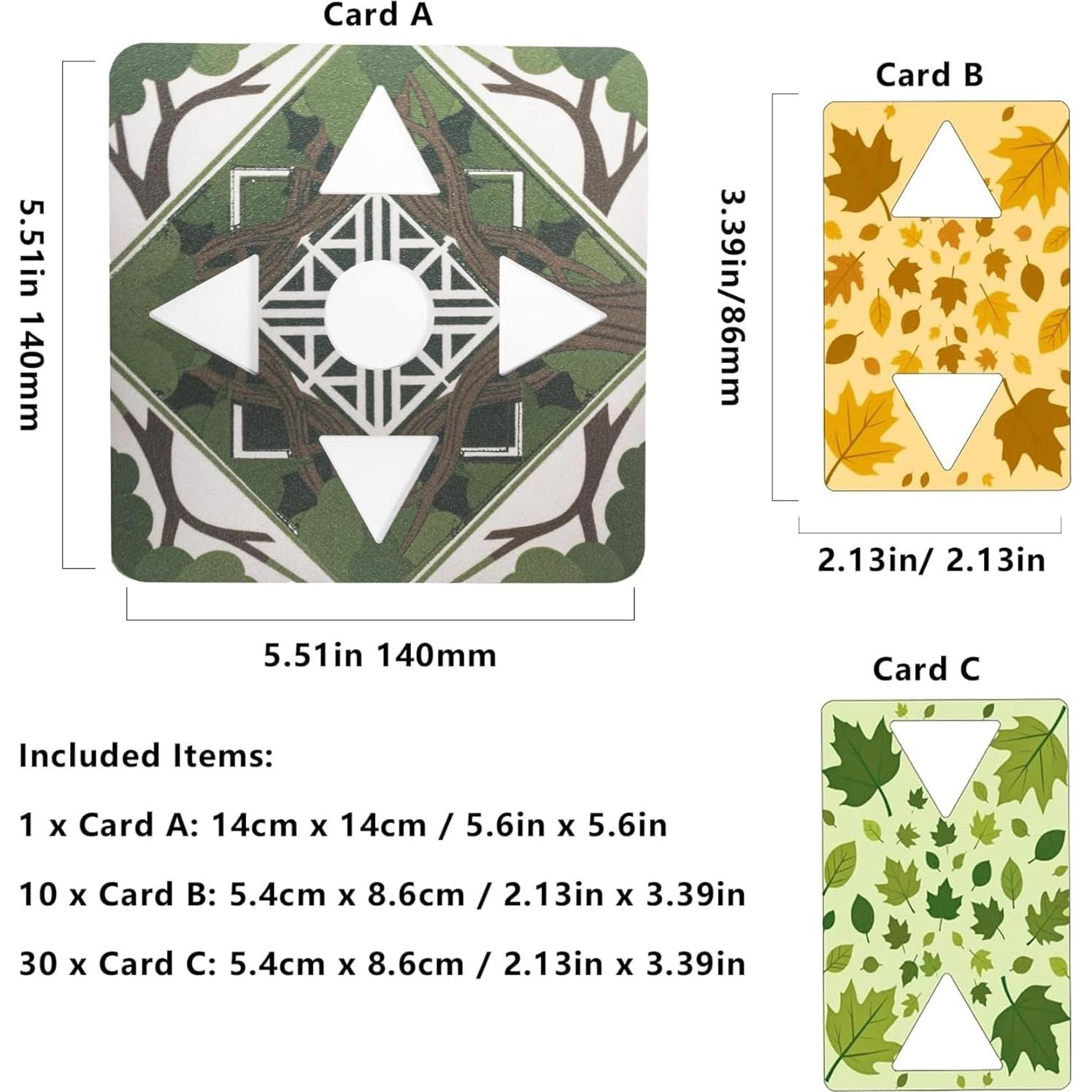 Juego de Cartas de Equilibrio Árbol UPPOCKK para 1-8 Jugadores