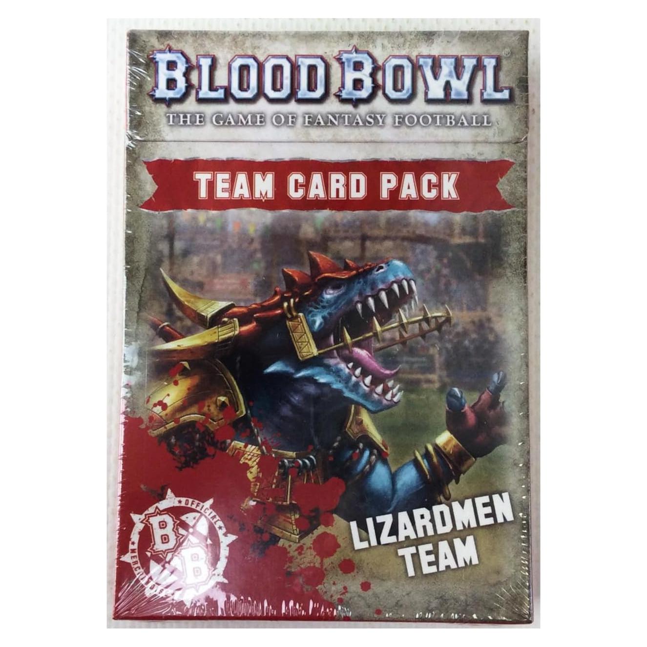 Paquete de Cartas Blood Bowl Lagartos Games Workshop 90g