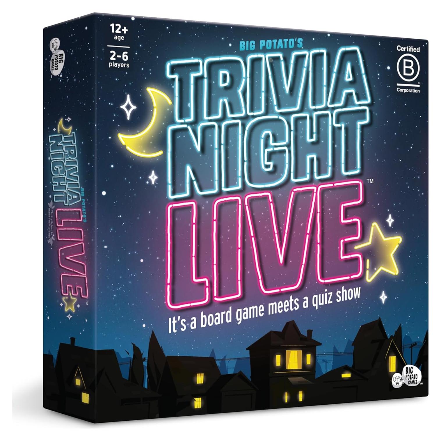 Juego de Mesa Noche de Trivia en Vivo Big Potato 2-6 Jugadores