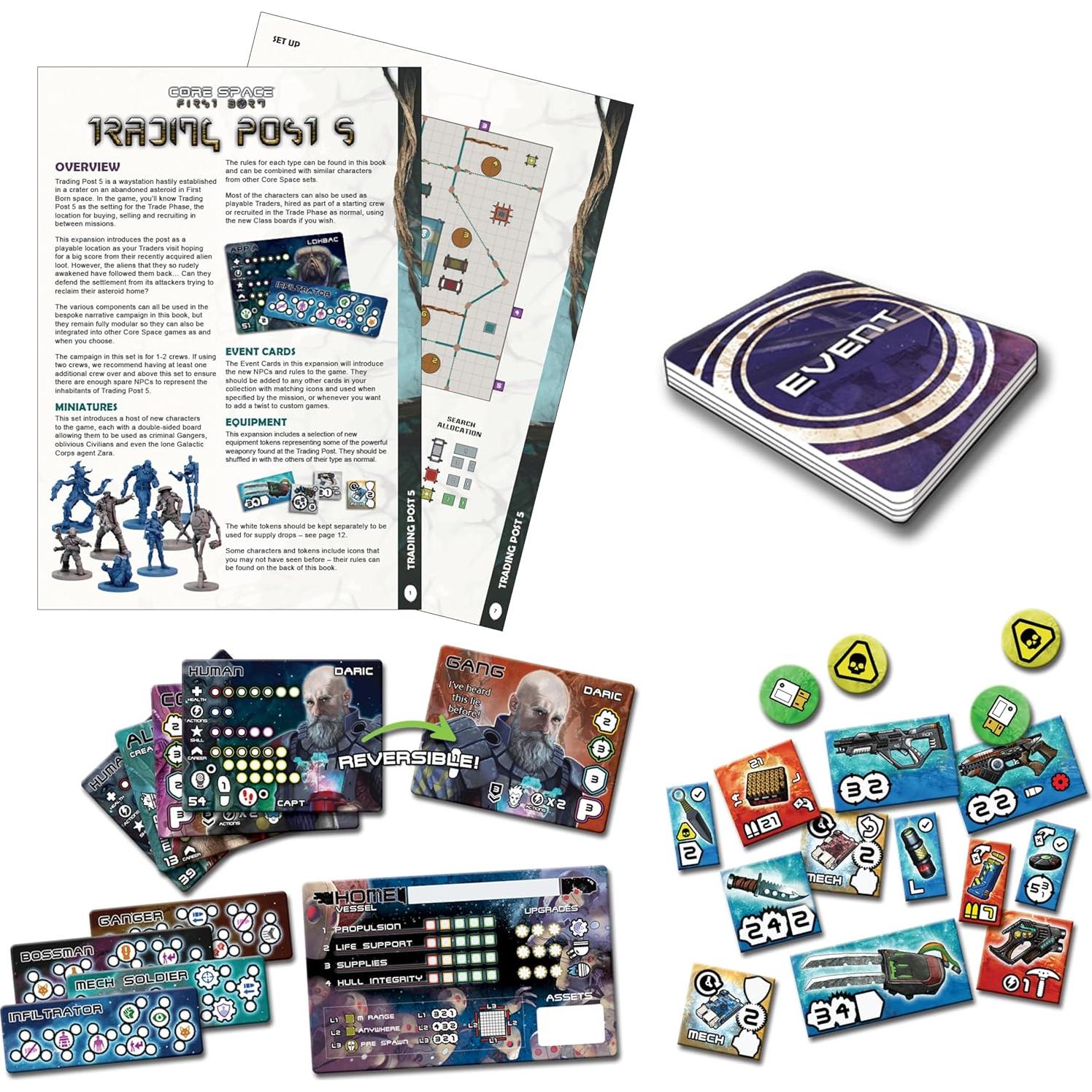 Expansión Core Space First Born Puesto de Comercio - 7 Miniaturas