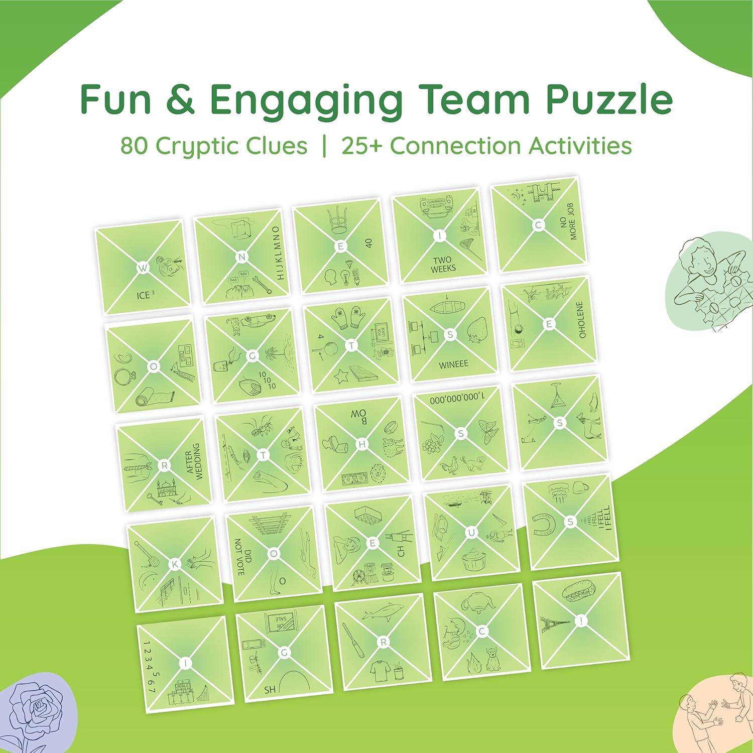 Juegos de Construcción de Equipos Playmeo - 80 Pistas Crípticas