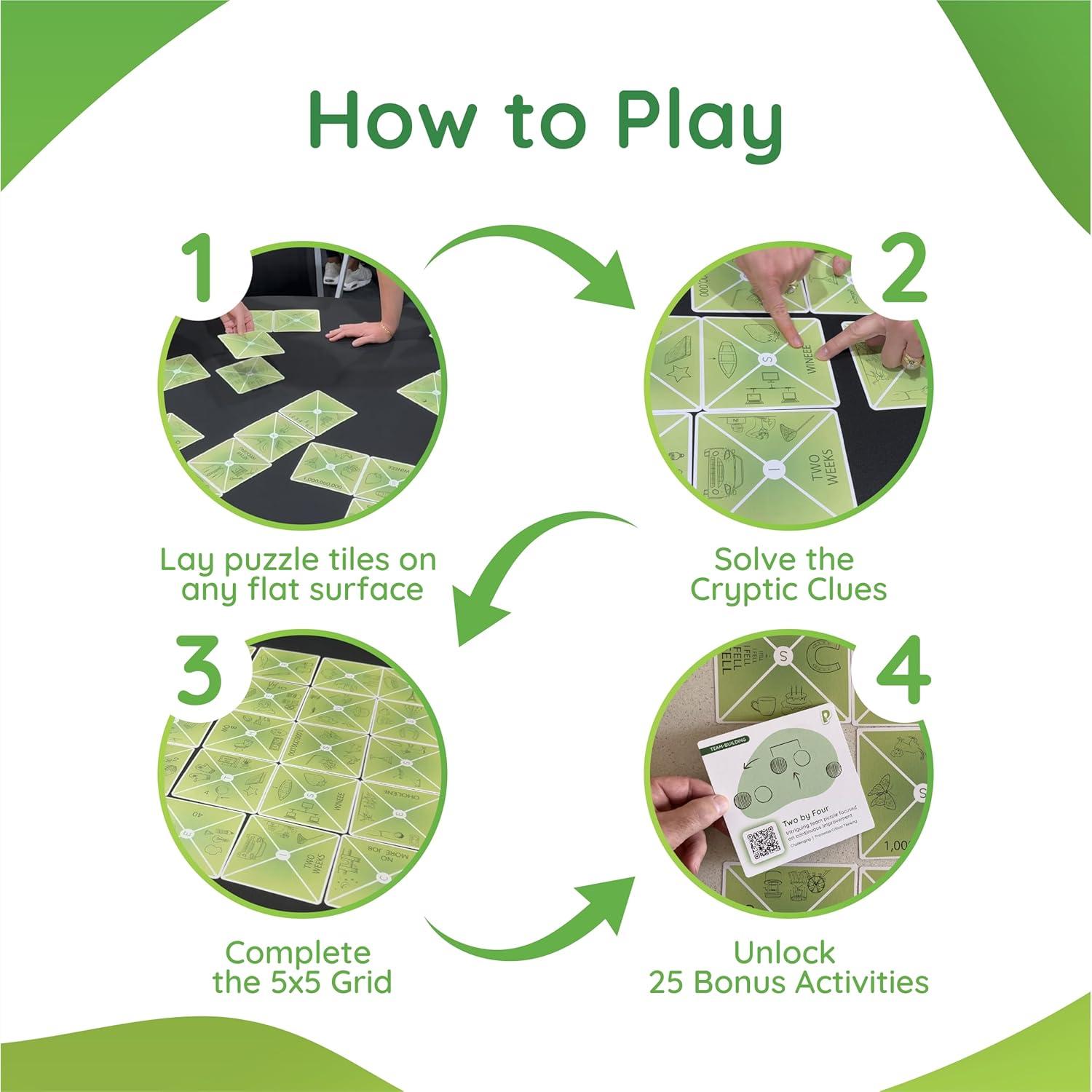 Juegos de Construcción de Equipos Playmeo - 80 Pistas Crípticas