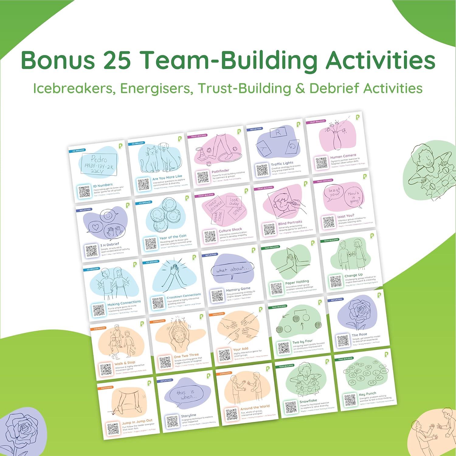 Juegos de Construcción de Equipos Playmeo - 80 Pistas Crípticas