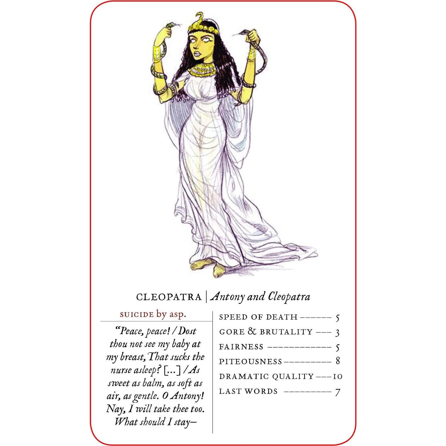 Juego de Cartas Grandes Muertes Shakespeareanas - Chronicle Books