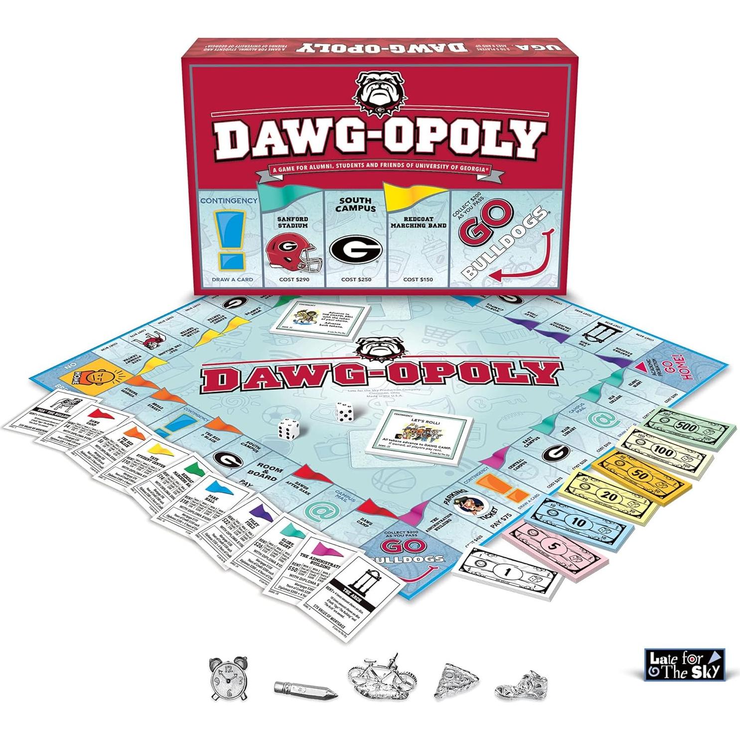 Juego de Mesa DAWGOPOLY Tarde para el Cielo Universidad Georgia