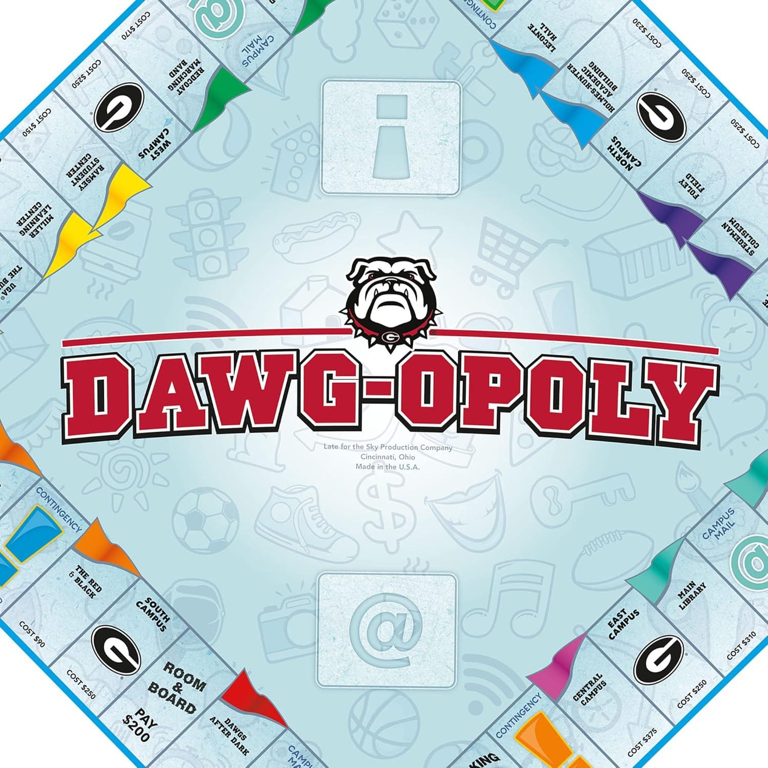 Juego de Mesa DAWGOPOLY Tarde para el Cielo Universidad Georgia